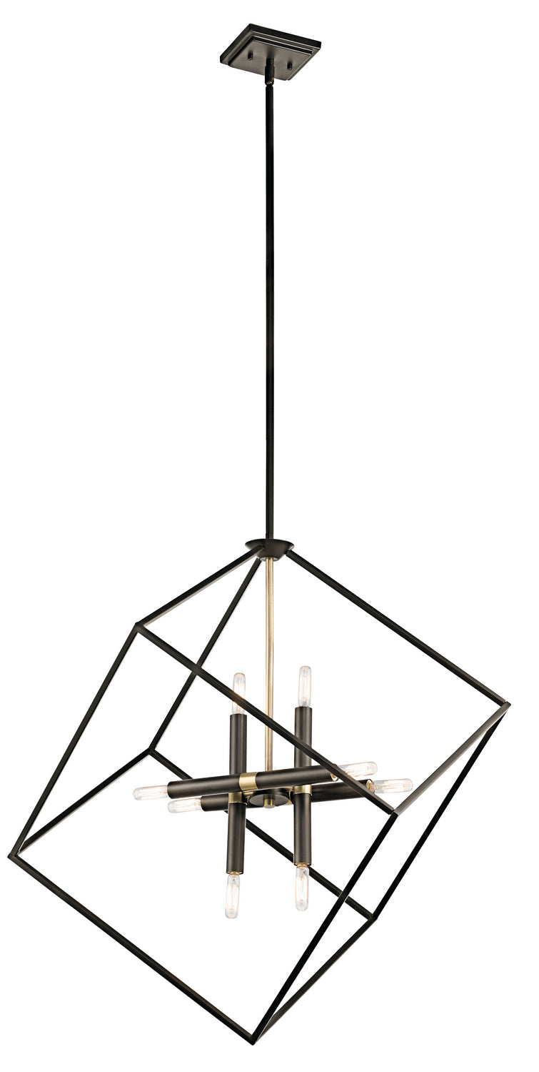 Kichler 42526OZ Eight Light Chandelier, Olde Bronze