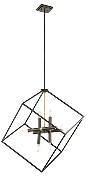 Kichler 42526OZ Eight Light Chandelier, Olde Bronze