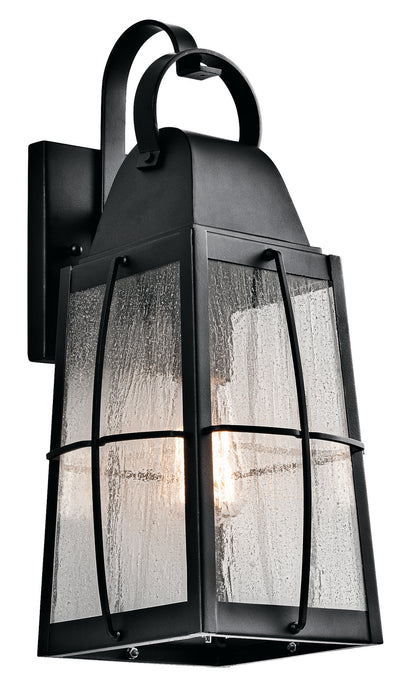 Kichler 49553BKT One Light Outdoor Wall Mount, Textured Black