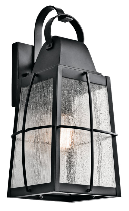 Kichler 49554BKT One Light Outdoor Wall Mount, Textured Black