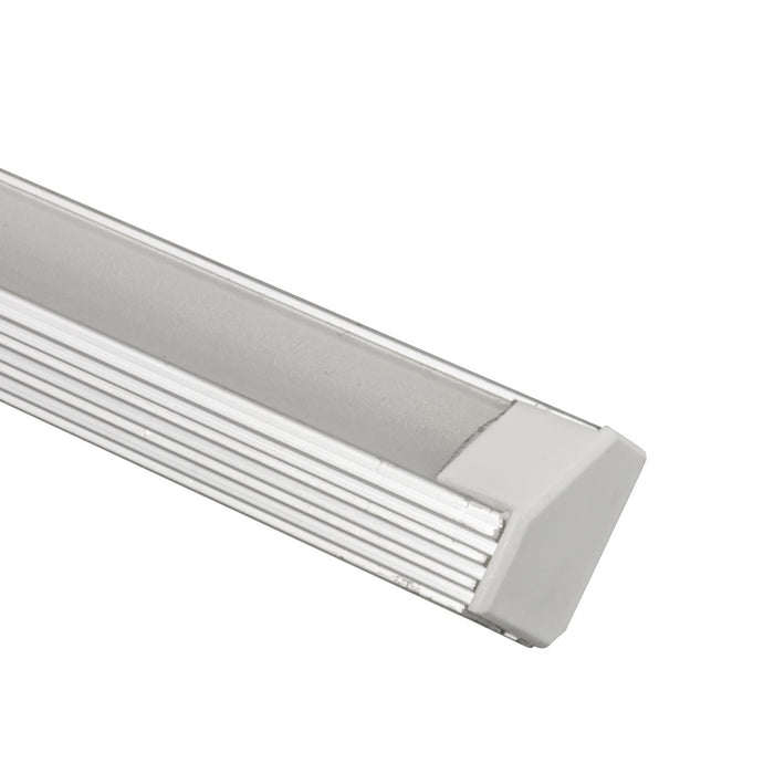 American Lighting EE45-AAFR-1M Economy Extrusion 45 Deg Anod, Aluminum
