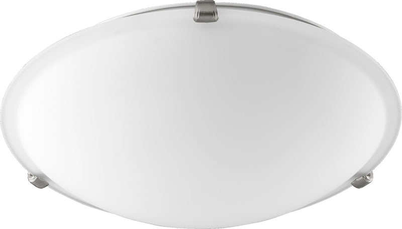 Quorum 3000-16165 Three Light Ceiling Mount, Satin Nickel