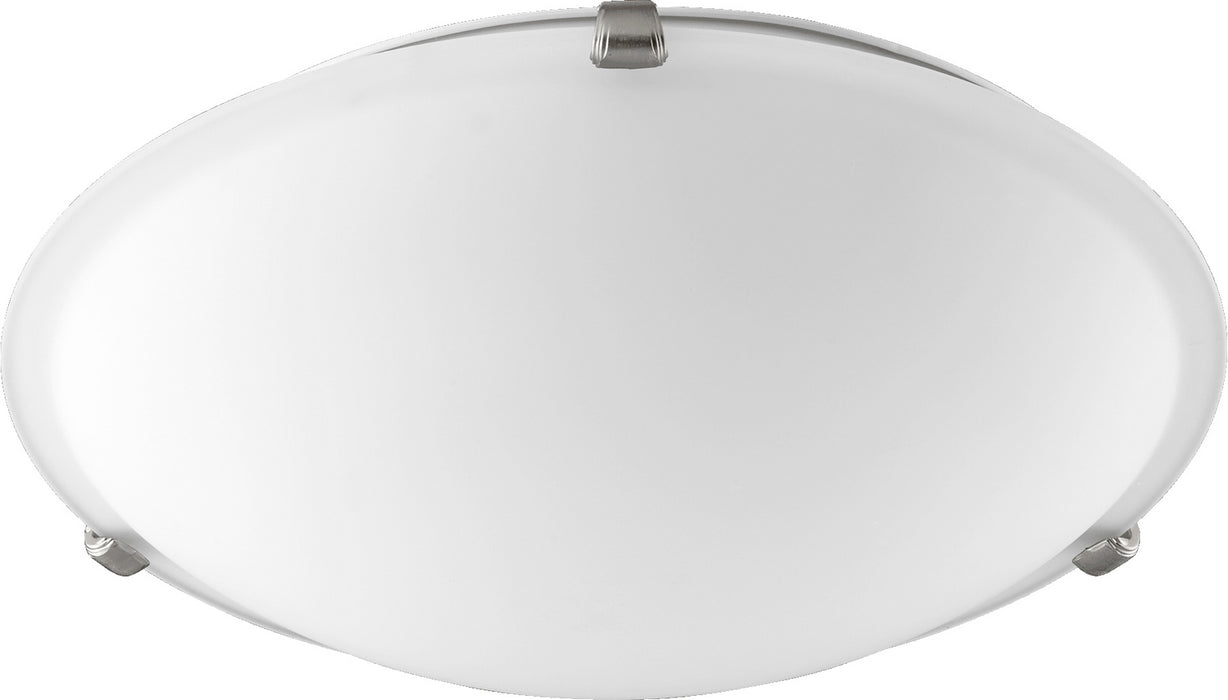 Quorum 3000-16165 Three Light Ceiling Mount, Satin Nickel