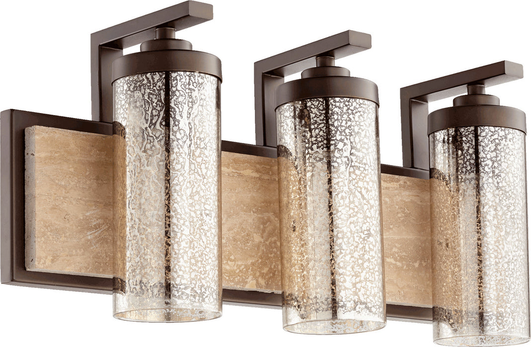 Quorum 503-3-86 Three Light Vanity, Oiled Bronze