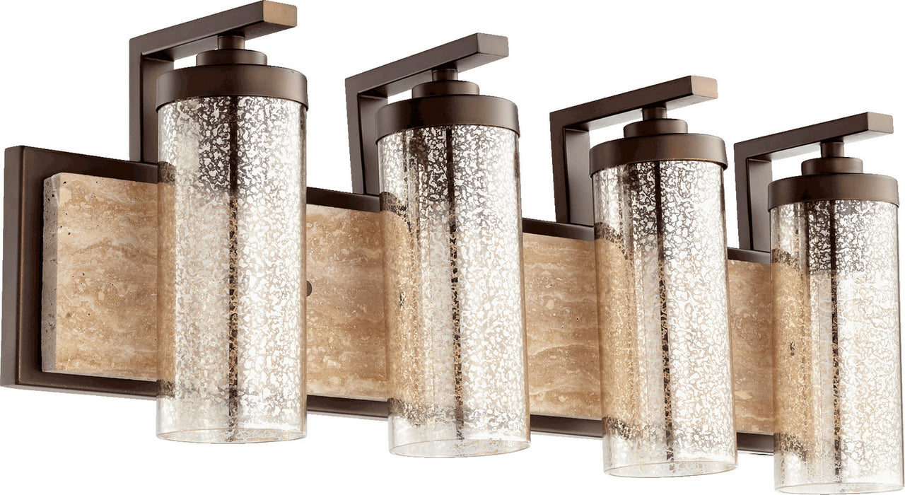 Quorum 503-4-86 Four Light Vanity, Oiled Bronze