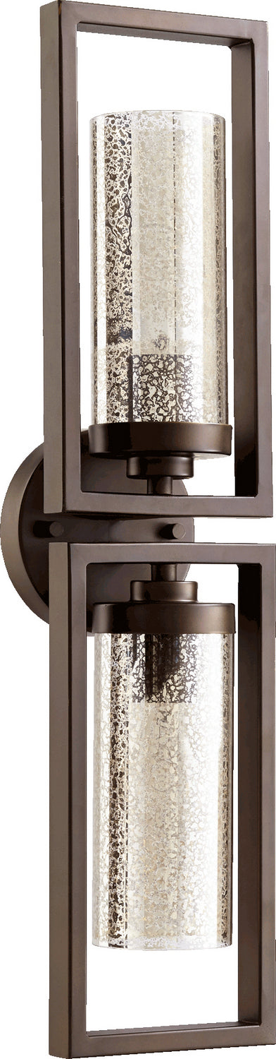 Quorum 553-2-86 Two Light Wall Mount, Oiled Bronze