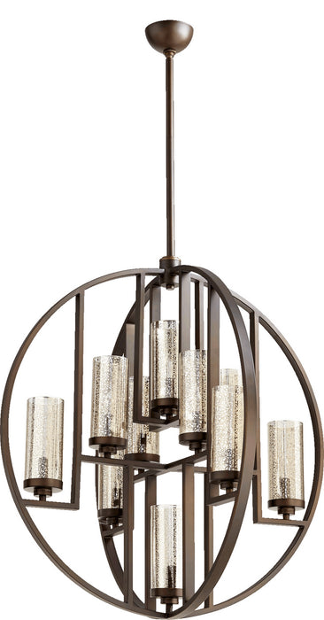 Quorum 603-10-86 Ten Light Chandelier, Oiled Bronze