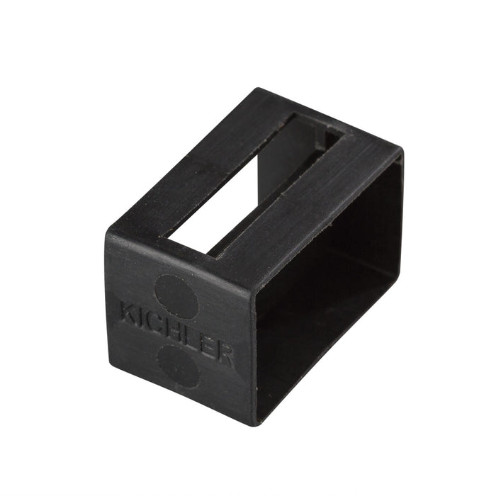 Kichler 10176BK Tape Light U Track End Cap, Black Material (Not Painted)
