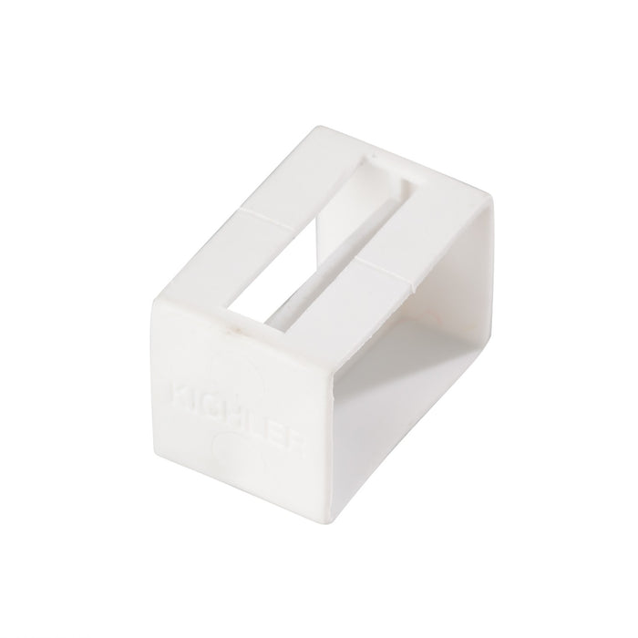 Kichler 10176WH Tape Light U Track End Cap, White Material (Not Painted)