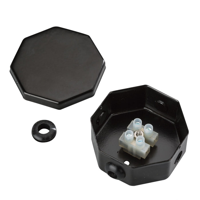 Kichler 10189BK Splice Box Assembly, Black Material