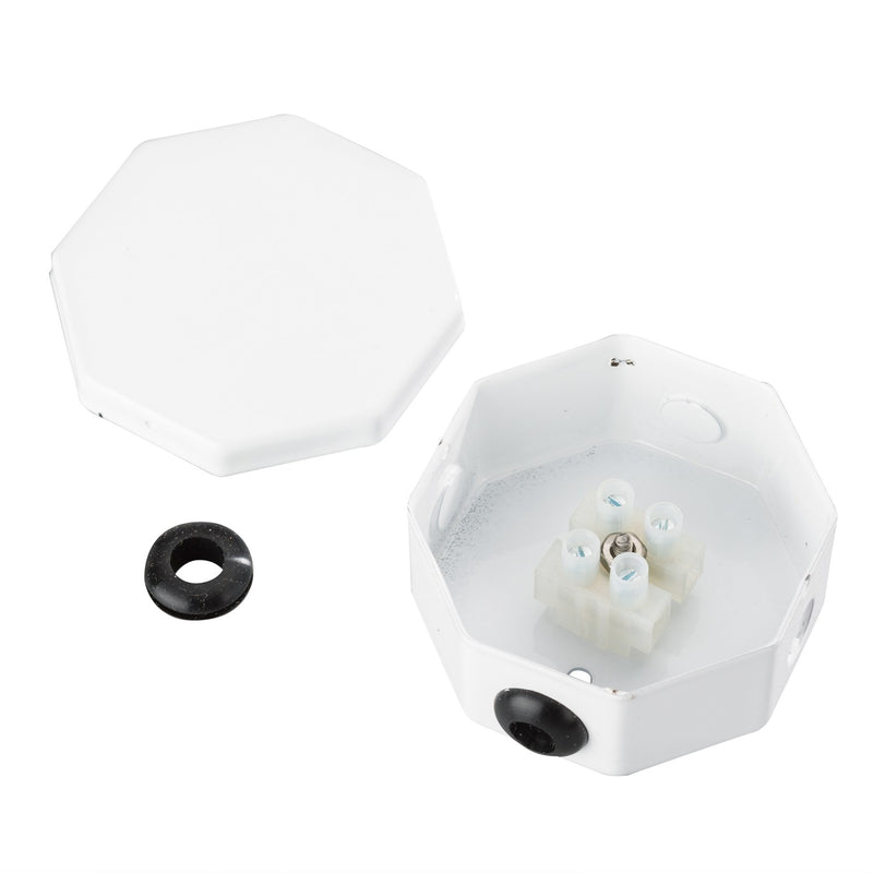 Kichler 10189WH Splice Box Assembly, White Material (Not Painted)