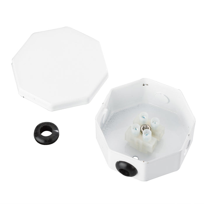 Kichler 10189WH Splice Box Assembly, White Material (Not Painted)