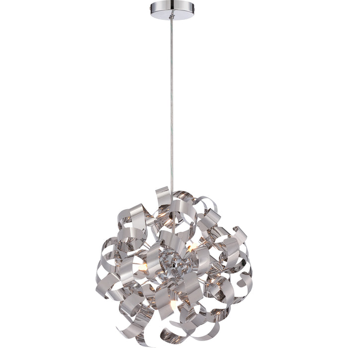 Quoizel RBN2817C Five Light Pendant, Polished Chrome