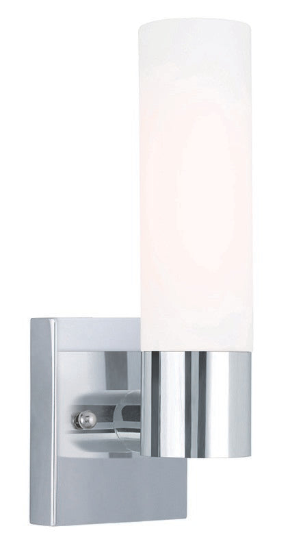 Livex Lighting 10101-05 One Light Wall Sconce, Polished Chrome
