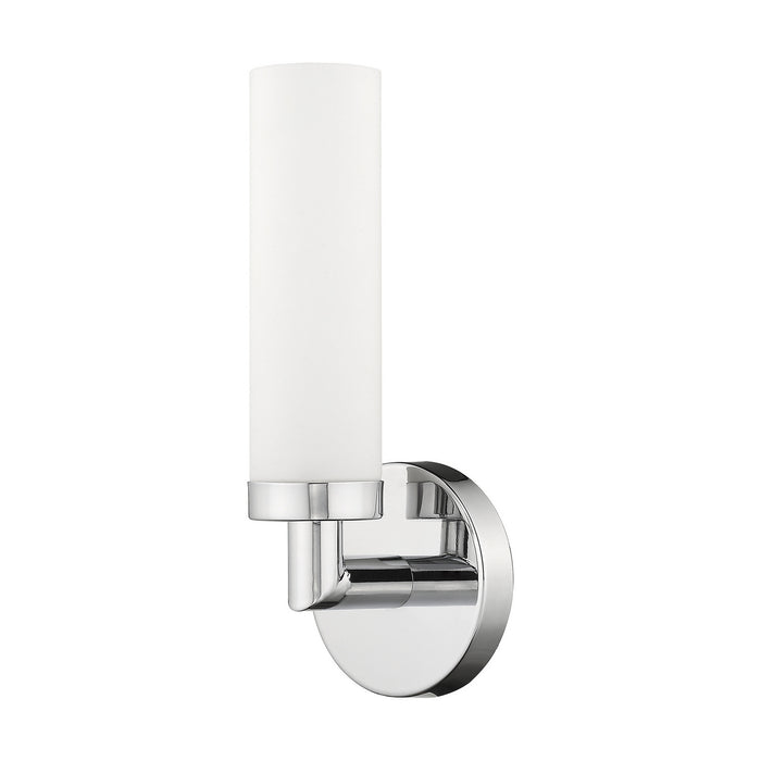 Livex Lighting 10103-05 One Light Wall Sconce, Polished Chrome