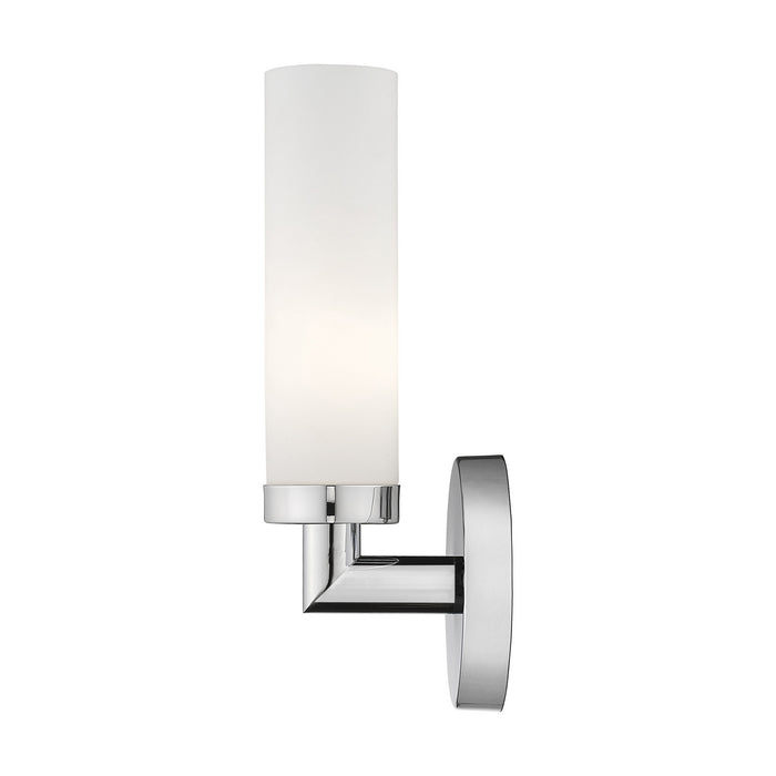Livex Lighting 10103-05 One Light Wall Sconce, Polished Chrome