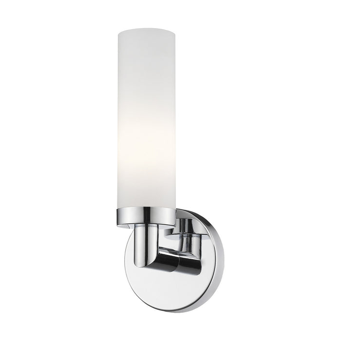 Livex Lighting 10103-05 One Light Wall Sconce, Polished Chrome