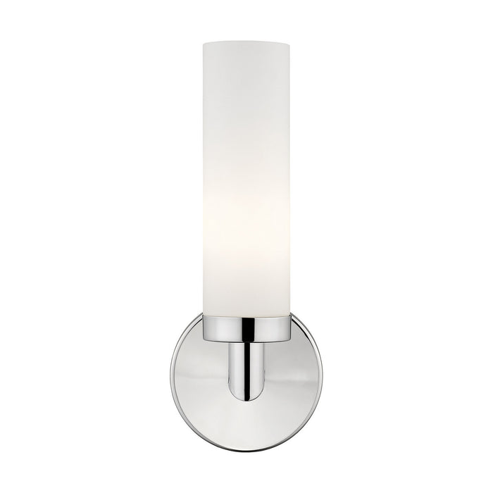 Livex Lighting 10103-05 One Light Wall Sconce, Polished Chrome