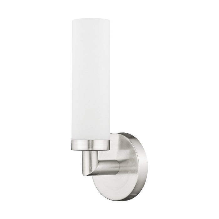 Livex Lighting 10103-91 One Light Wall Sconce, Brushed Nickel