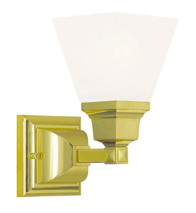 Livex Lighting 1031-02 One Light Wall Sconce, Polished Brass