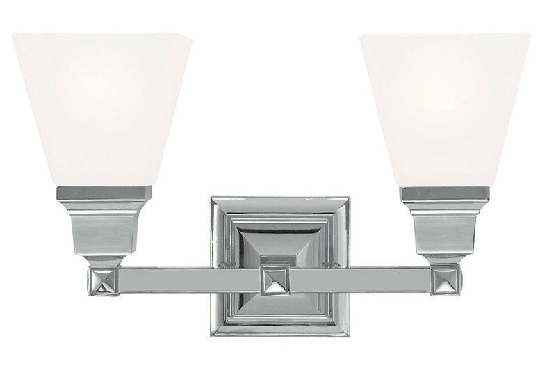Livex Lighting 1032-35 Two Light Bath Vanity, Polished Nickel