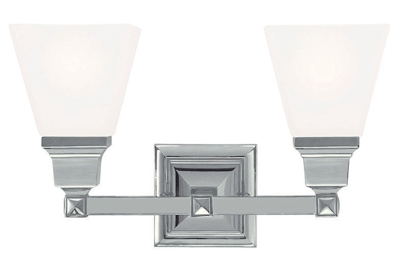 Livex Lighting 1032-35 Two Light Bath Vanity, Polished Nickel