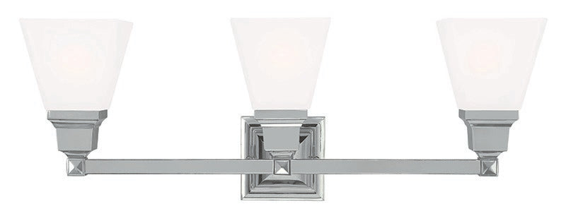 Livex Lighting 1033-35 Three Light Bath Vanity, Polished Nickel