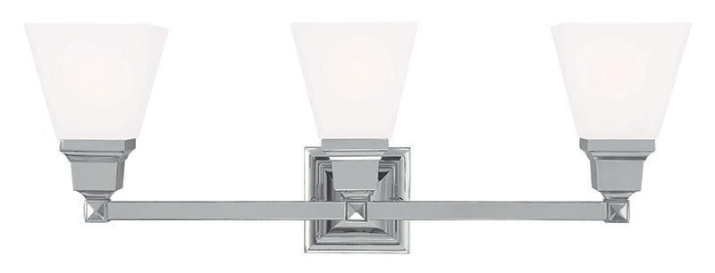Livex Lighting 1033-35 Three Light Bath Vanity, Polished Nickel