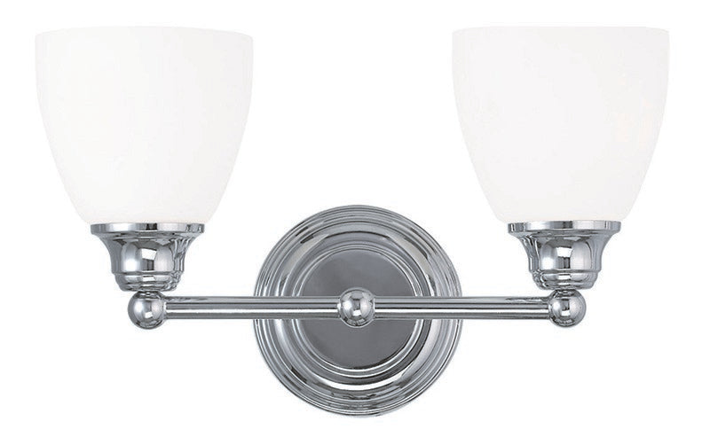 Livex Lighting 13662-05 Two Light Bath Vanity, Polished Chrome