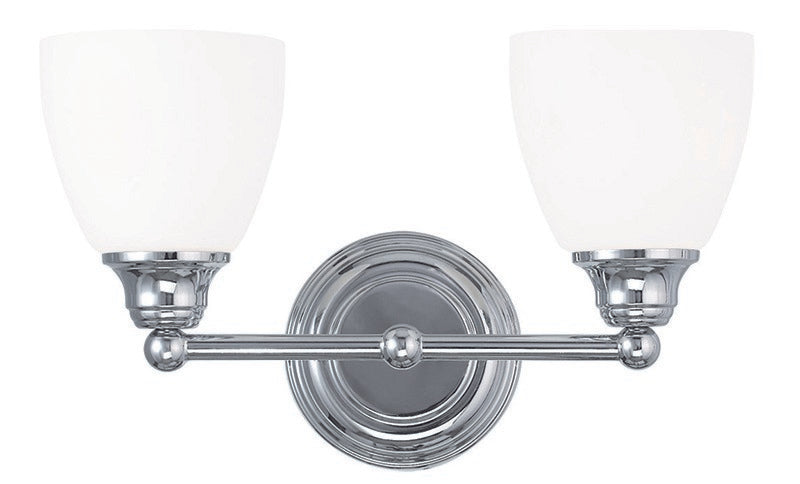 Livex Lighting 13662-05 Two Light Bath Vanity, Polished Chrome