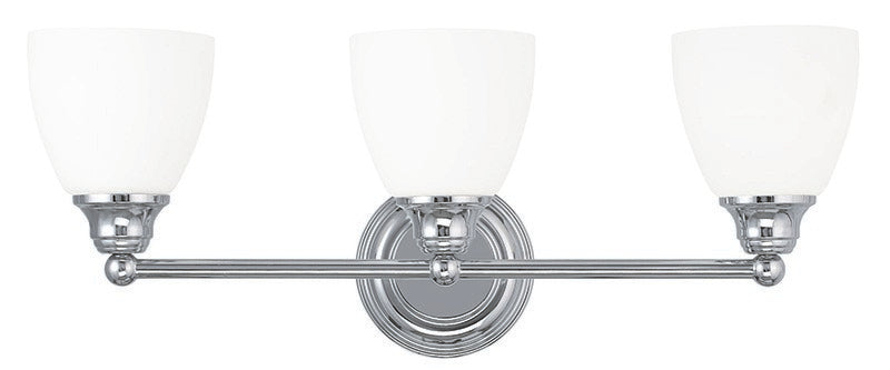 Livex Lighting 13663-05 Three Light Bath Vanity, Polished Chrome