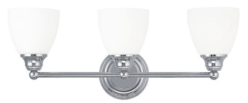 Livex Lighting 13663-05 Three Light Bath Vanity, Polished Chrome
