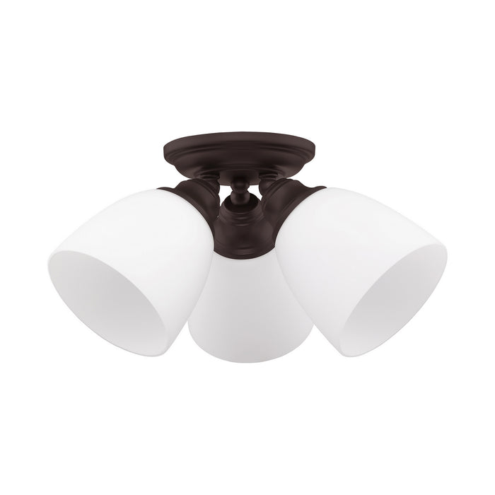 Livex Lighting 13664-07 Three Light Ceiling Mount, Bronze