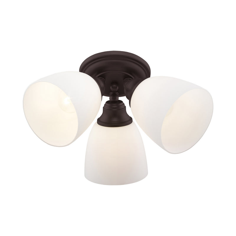 Livex Lighting 13664-07 Three Light Ceiling Mount, Bronze
