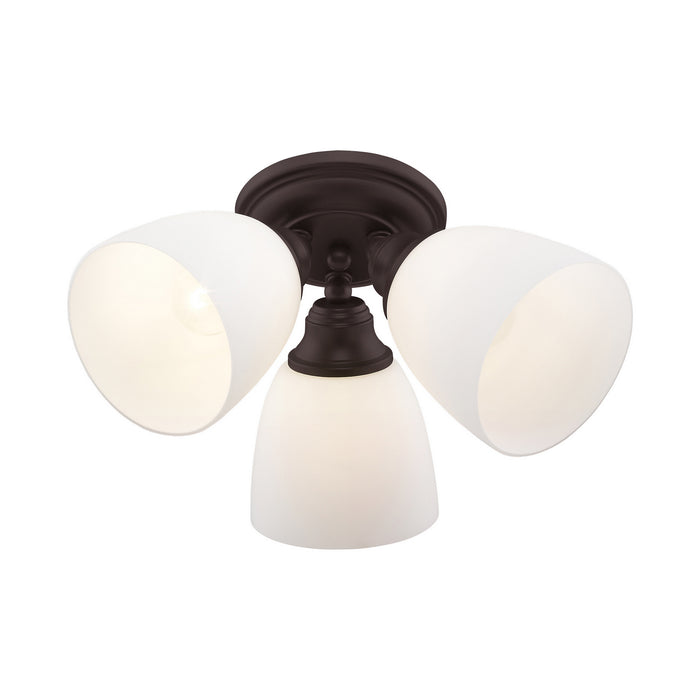 Livex Lighting 13664-07 Three Light Ceiling Mount, Bronze