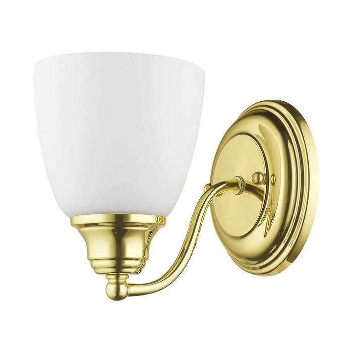Livex Lighting 13671-02 One Light Wall Sconce, Polished Brass