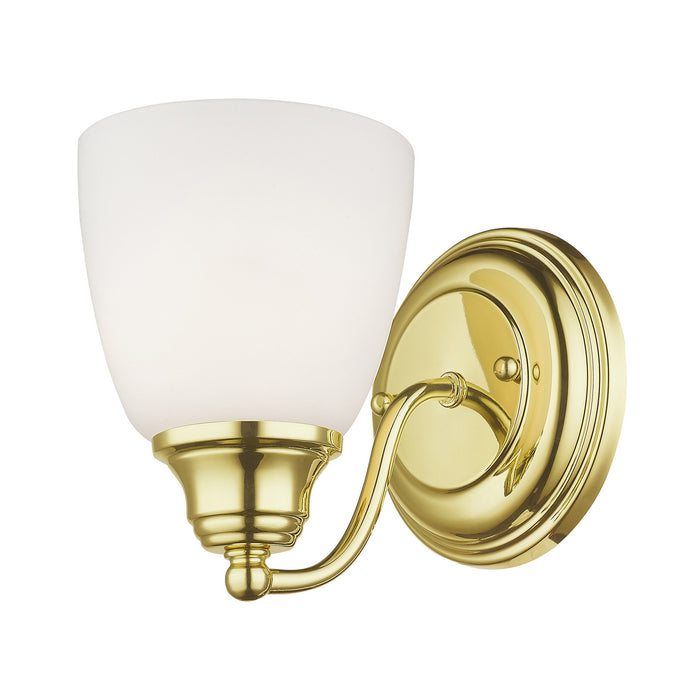 Livex Lighting 13671-02 One Light Wall Sconce, Polished Brass