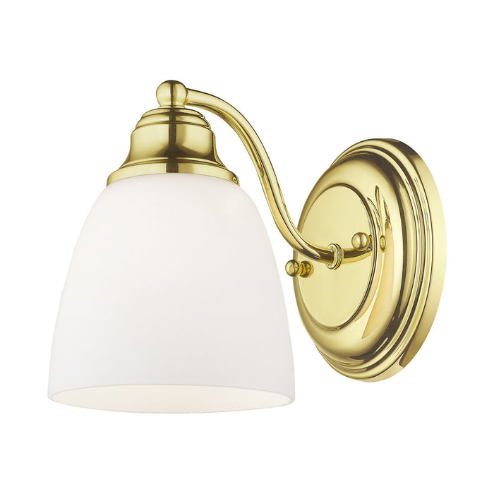 Livex Lighting 13671-02 One Light Wall Sconce, Polished Brass