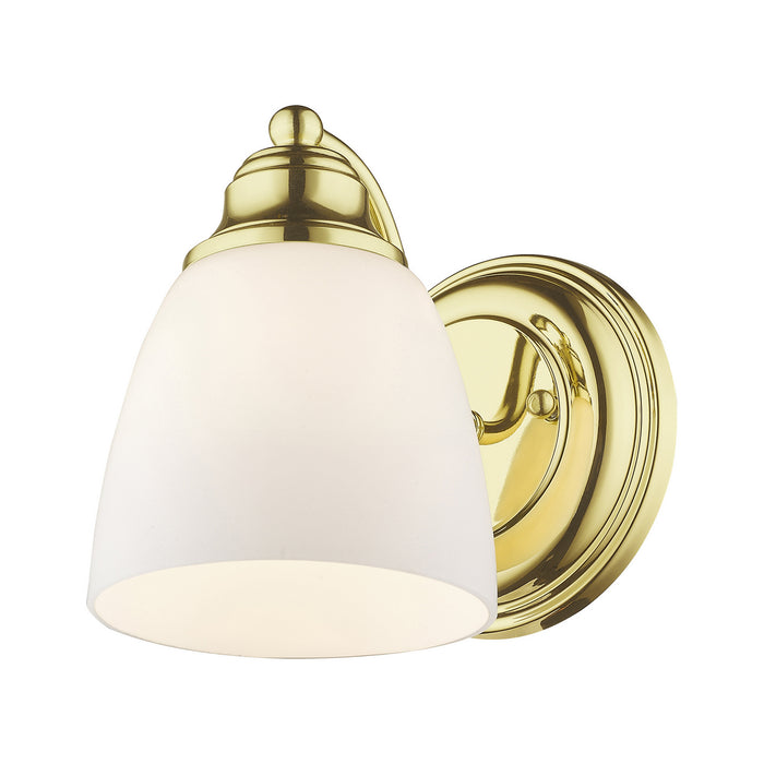 Livex Lighting 13671-02 One Light Wall Sconce, Polished Brass