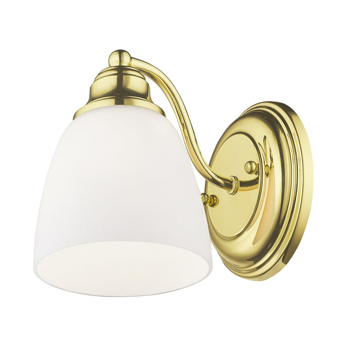 Livex Lighting 13671-02 One Light Wall Sconce, Polished Brass