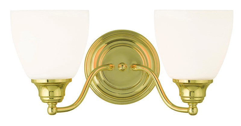 Livex Lighting 13672-02 Two Light Bath Vanity, Polished Brass