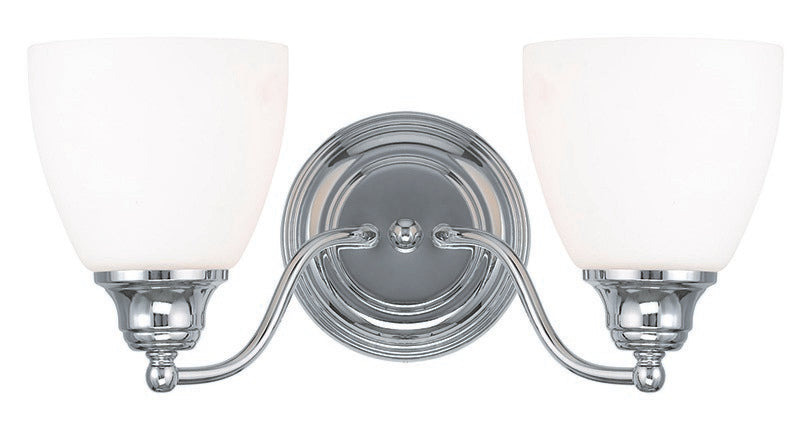 Livex Lighting 13672-05 Two Light Bath Vanity, Polished Chrome