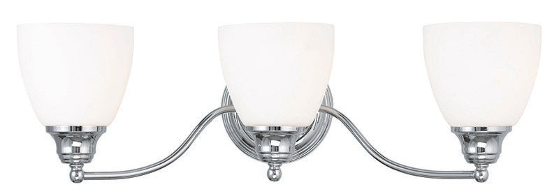 Livex Lighting 13673-05 Three Light Bath Vanity, Polished Chrome