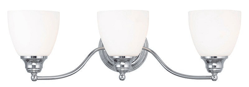 Livex Lighting 13673-05 Three Light Bath Vanity, Polished Chrome
