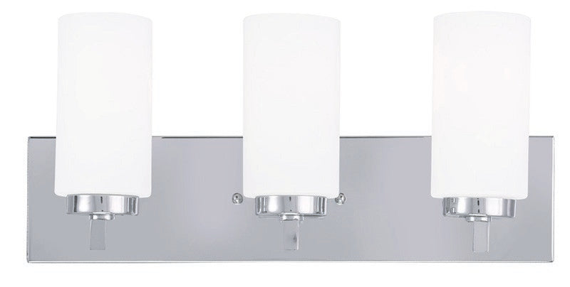 Livex Lighting 16373-05 Three Light Bath Vanity, Polished Chrome