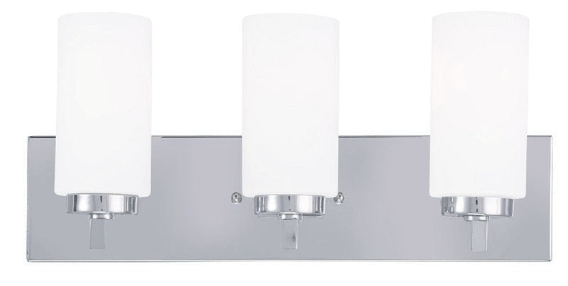Livex Lighting 16373-05 Three Light Bath Vanity, Polished Chrome