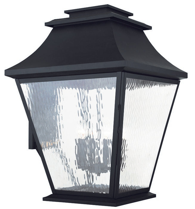 Livex Lighting 20251-04 Six Light Outdoor Wall Lantern, Black