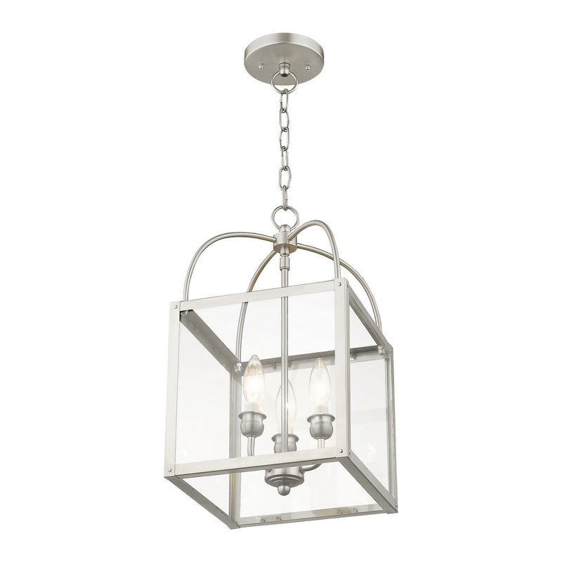Livex Lighting 4037-91 Three Light Mini Pendant/Ceiling Mount, Brushed Nickel