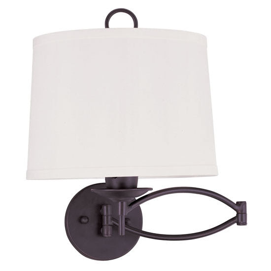 Livex Lighting 4903-07 One Light Swing Arm Wall Lamp, Bronze