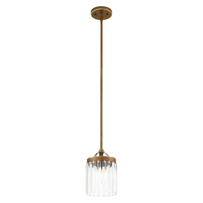 Livex Lighting 50530-64 One Light Mini Pendant, Hand Applied Palacial Bronze